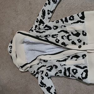 Fleece lined hooded sweater